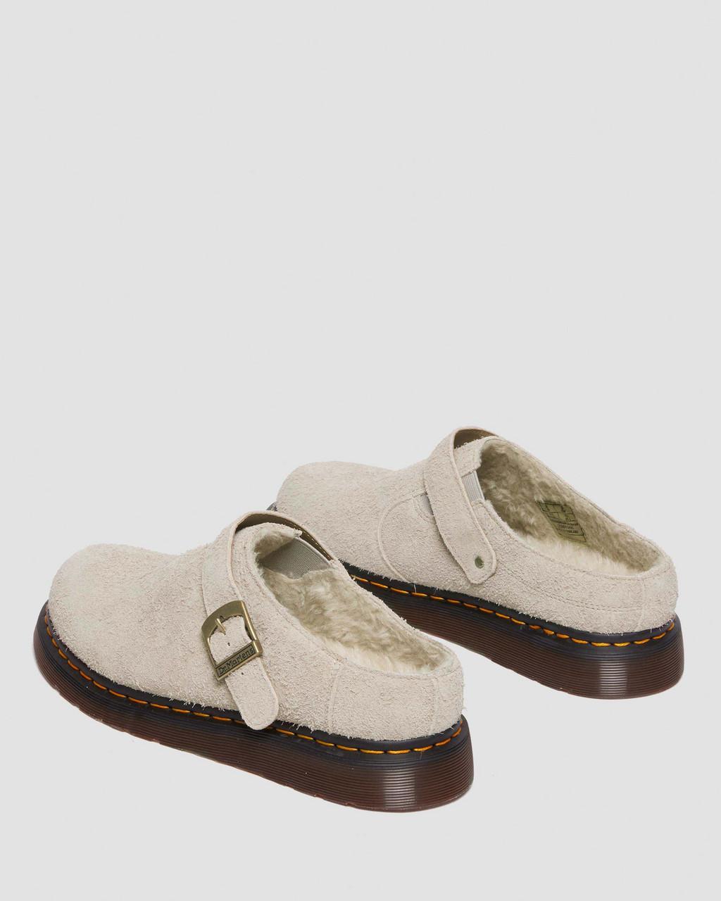Mulas Dr Martens Isham Faux Shearling Lined Suede Slingback Hombre Beige | 74355589