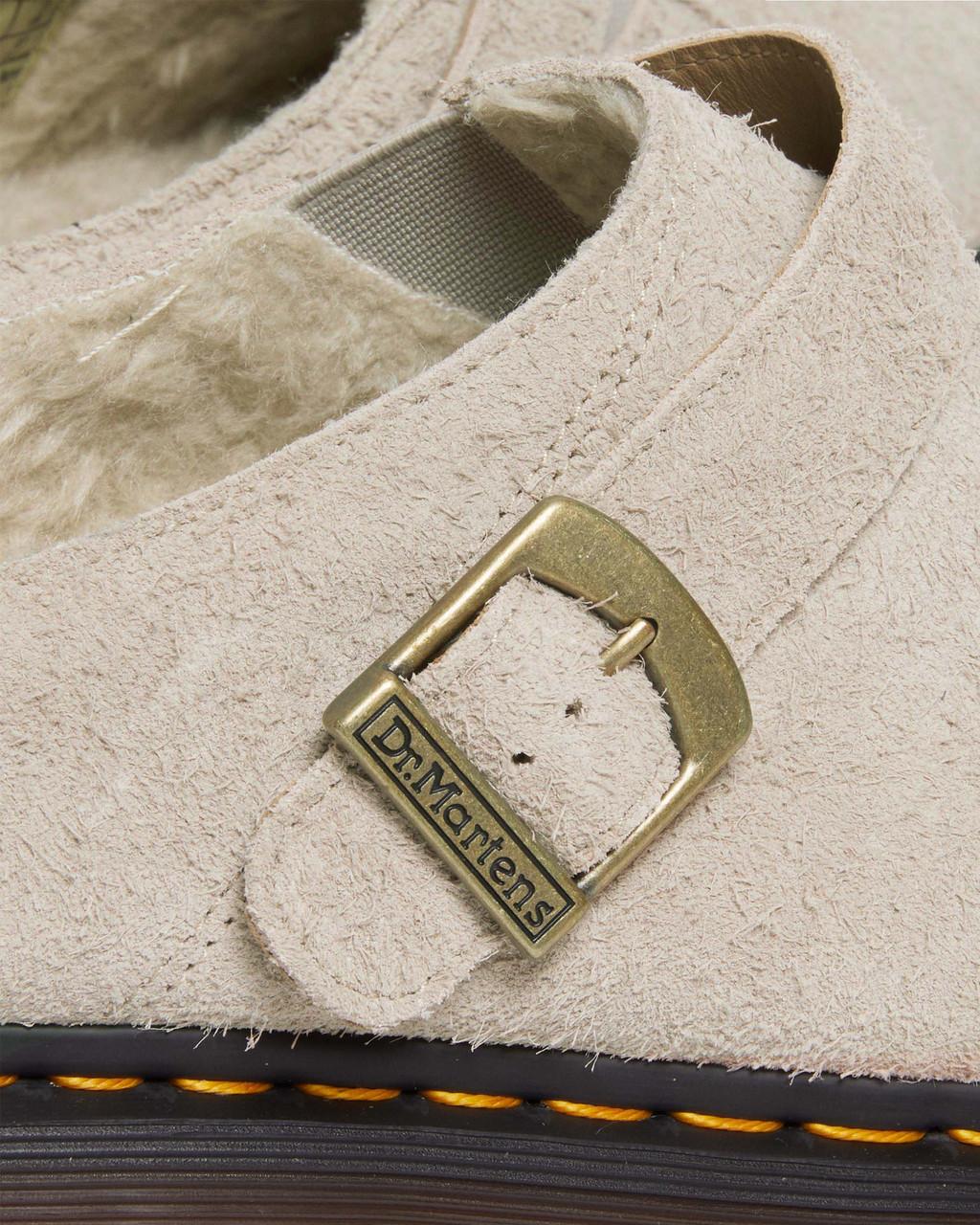 Mulas Dr Martens Isham Faux Shearling Lined Suede Slingback Hombre Beige | 74355589