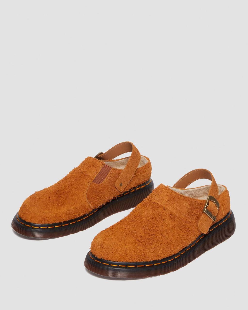 Mulas Dr Martens Isham Faux Shearling Lined Suede Slingback Hombre Marrom | 27876111