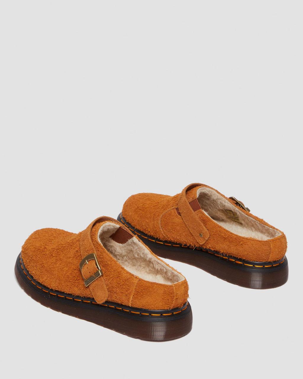 Mulas Dr Martens Isham Faux Shearling Lined Suede Slingback Hombre Marrom | 27876111
