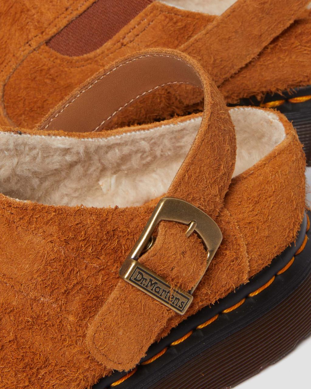 Mulas Dr Martens Isham Faux Shearling Lined Suede Slingback Hombre Marrom | 27876111