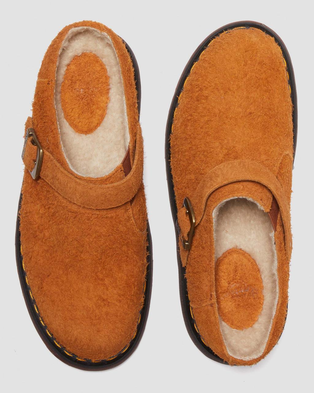 Mulas Dr Martens Isham Faux Shearling Lined Suede Slingback Hombre Marrom | 27876111