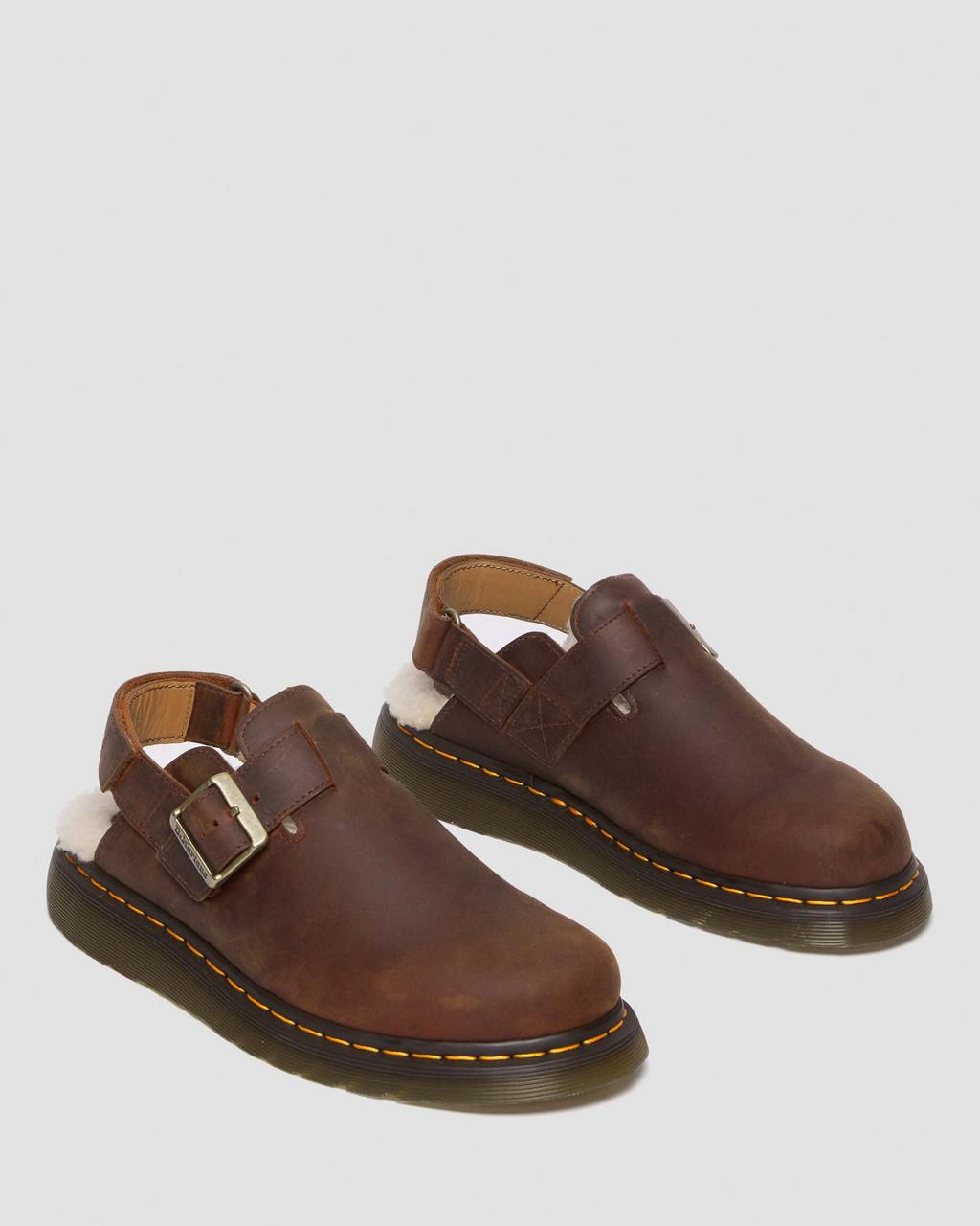 Mulas Dr Martens Jorge II Faux Fur Lined Slingback Mujer Marrom | 92104565