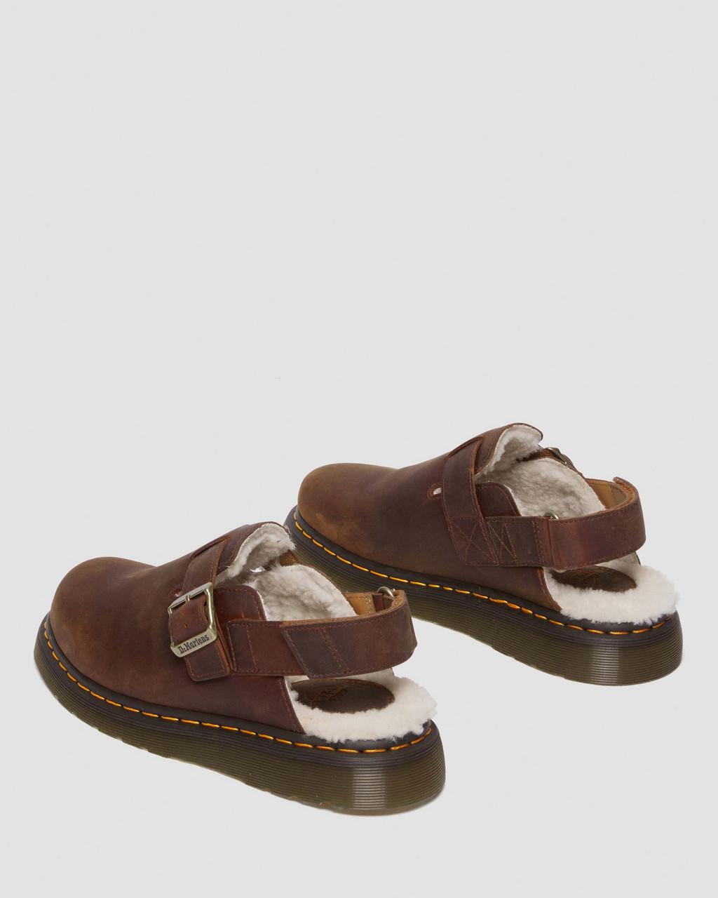 Mulas Dr Martens Jorge II Faux Fur Lined Slingback Mujer Marrom | 92104565