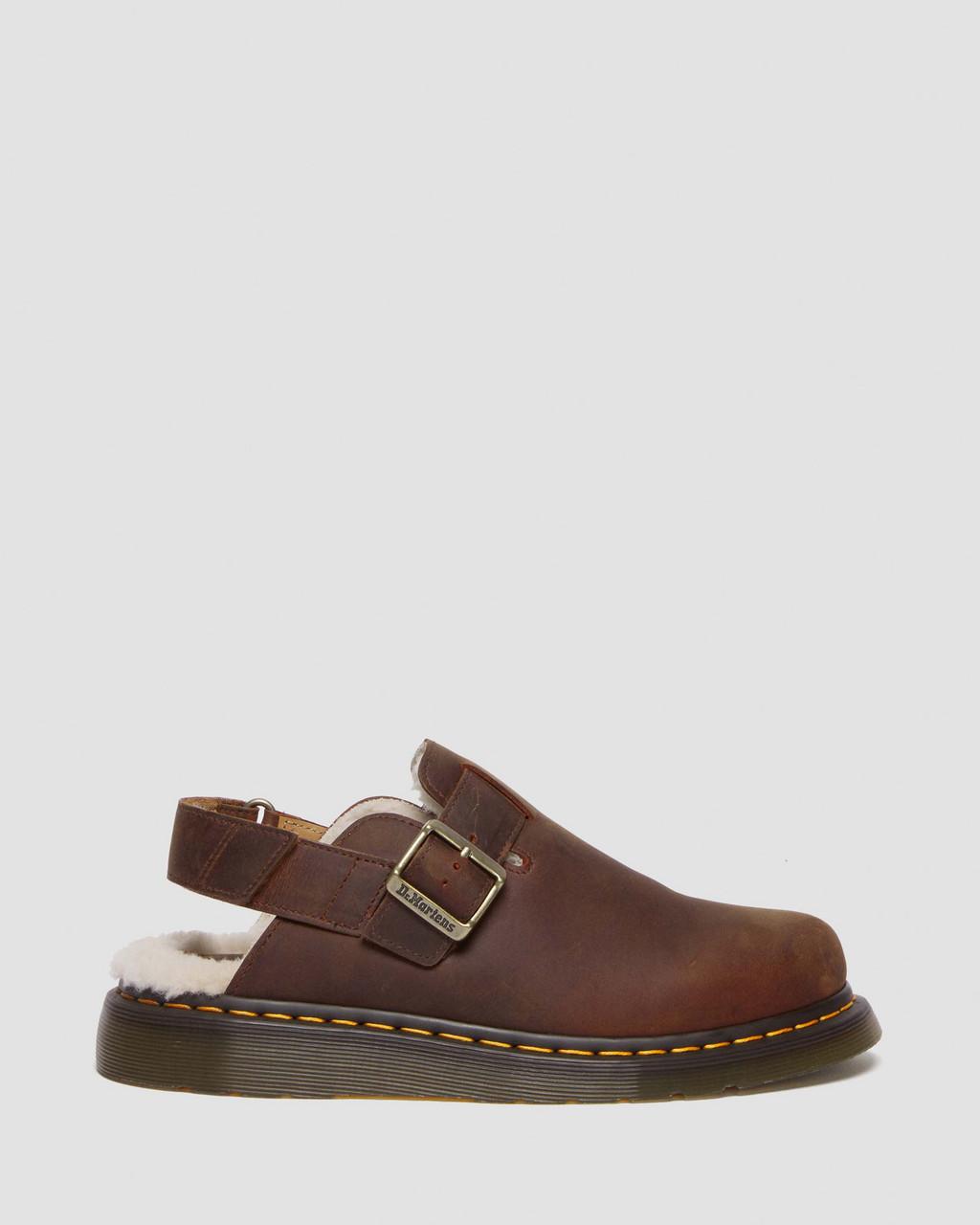Mulas Dr Martens Jorge II Faux Fur Lined Slingback Mujer Marrom | 92104565