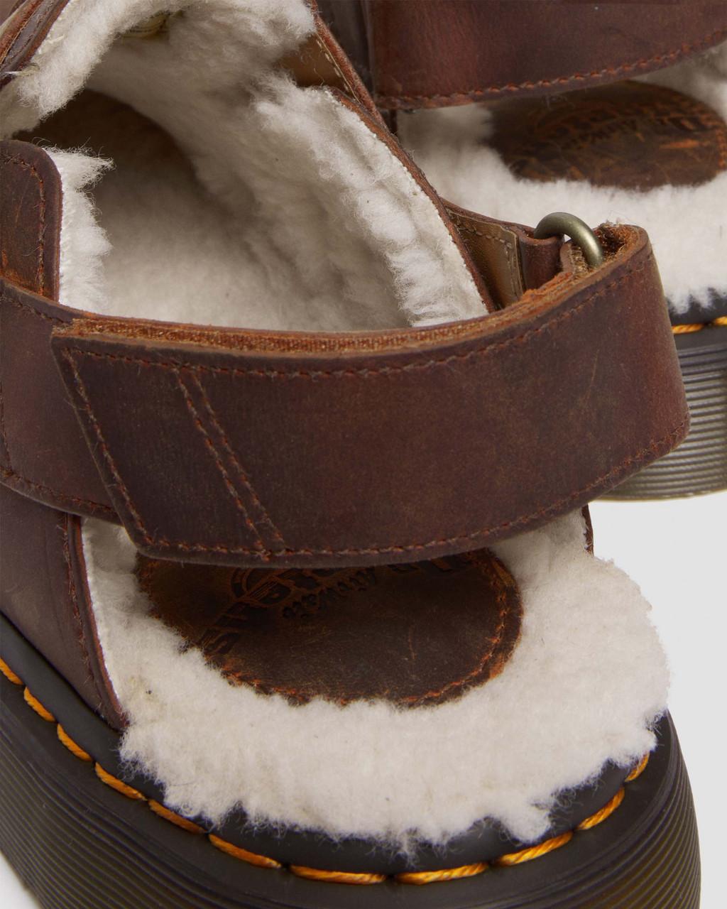 Mulas Dr Martens Jorge II Faux Fur Lined Slingback Mujer Marrom | 92104565