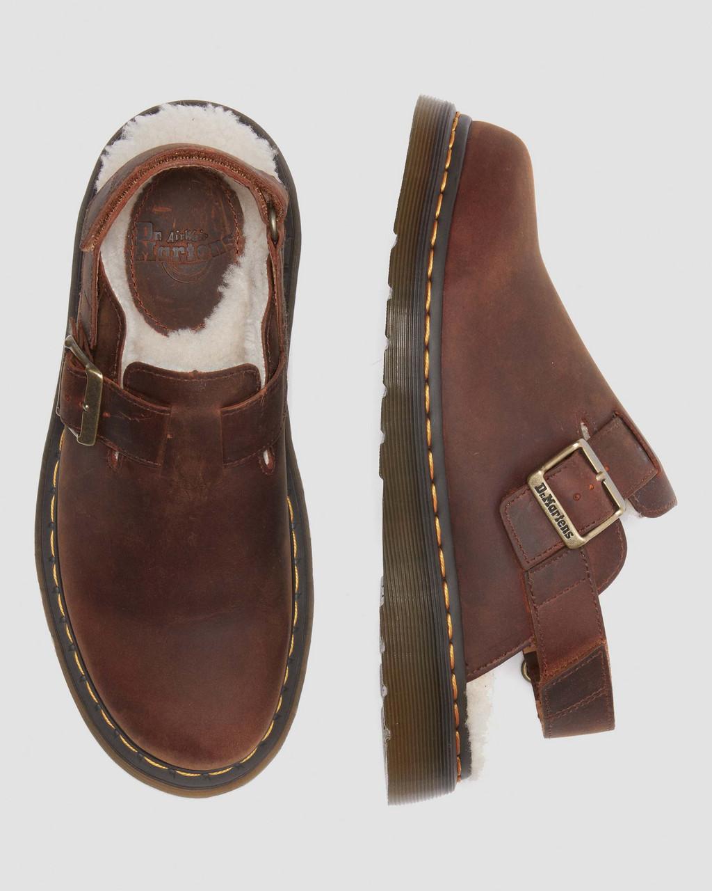 Mulas Dr Martens Jorge II Faux Fur Lined Slingback Mujer Marrom | 92104565