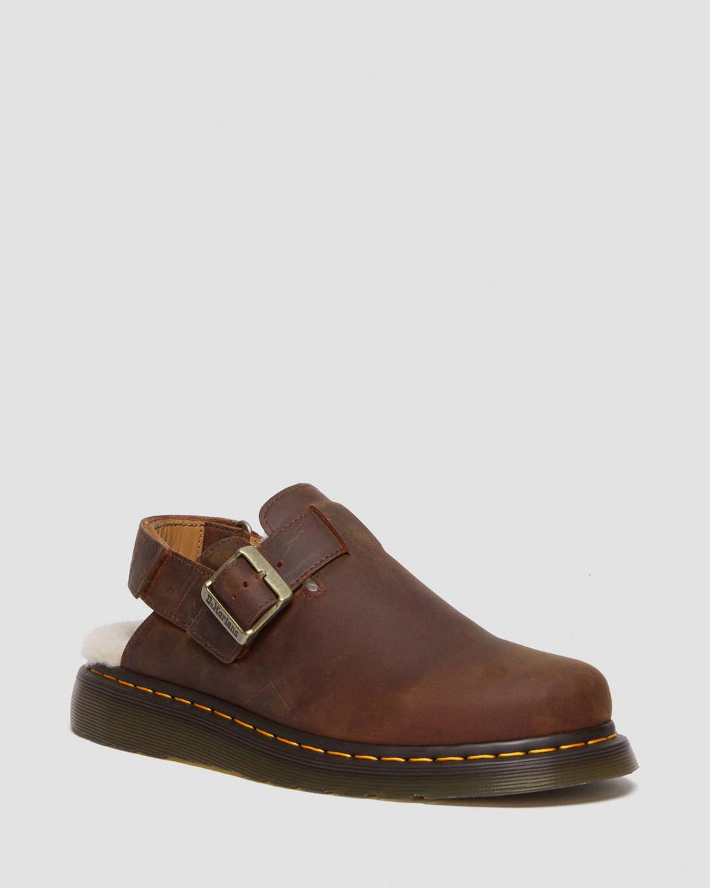 Mulas Dr Martens Jorge II Faux Fur Lined Slingback Mujer Marrom | 92104565