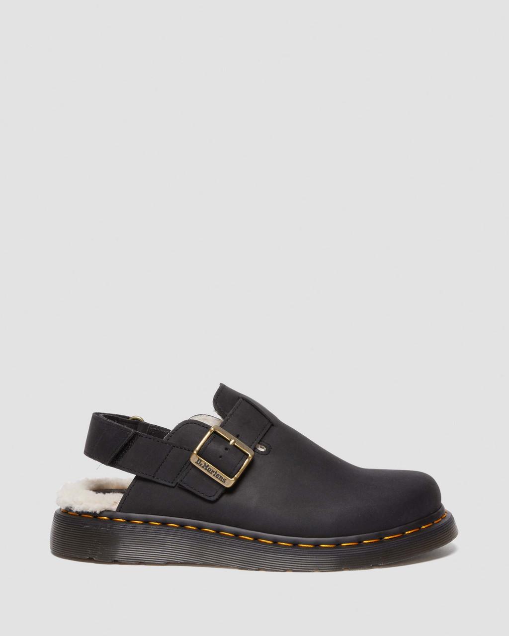 Mulas Dr Martens Jorge II Faux Fur Lined Slingback Hombre Negros | 19015303