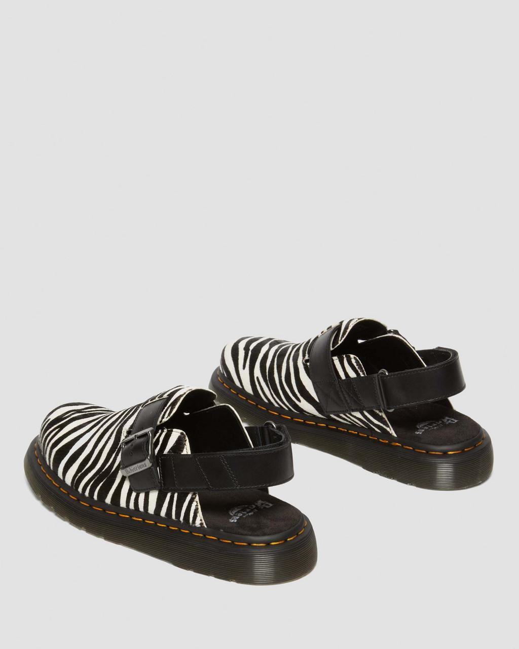 Mulas Dr Martens Jorge II Hair-on Animal Print Slingback Hombre Negros | 74361432