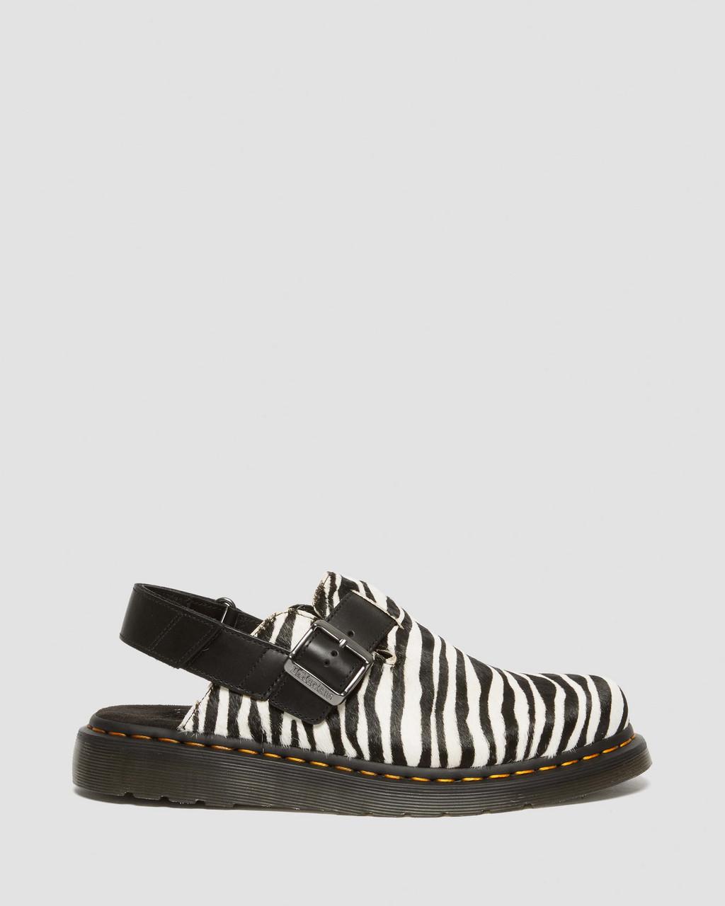 Mulas Dr Martens Jorge II Hair-on Animal Print Slingback Hombre Negros | 74361432