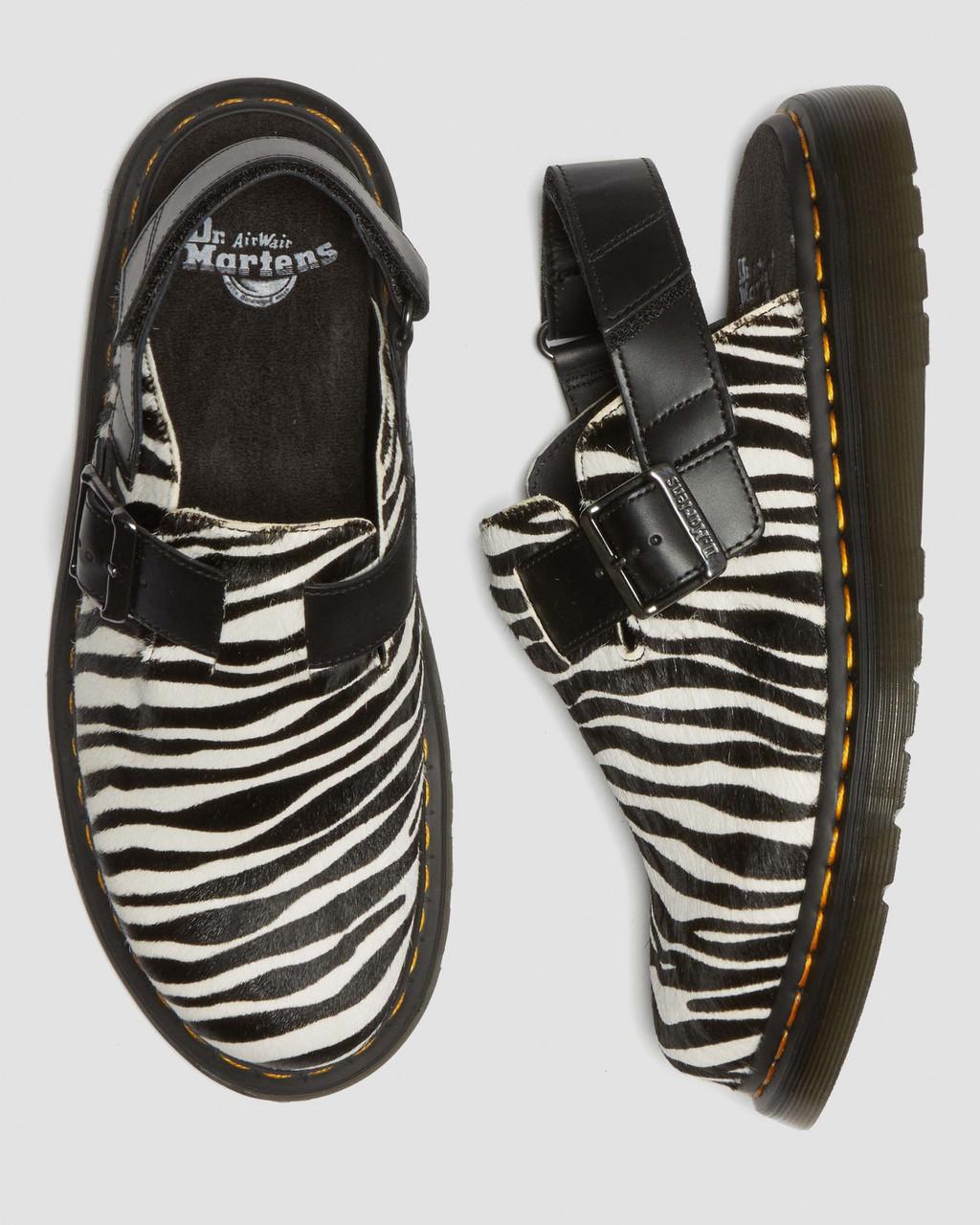 Mulas Dr Martens Jorge II Hair-on Animal Print Slingback Hombre Negros | 74361432