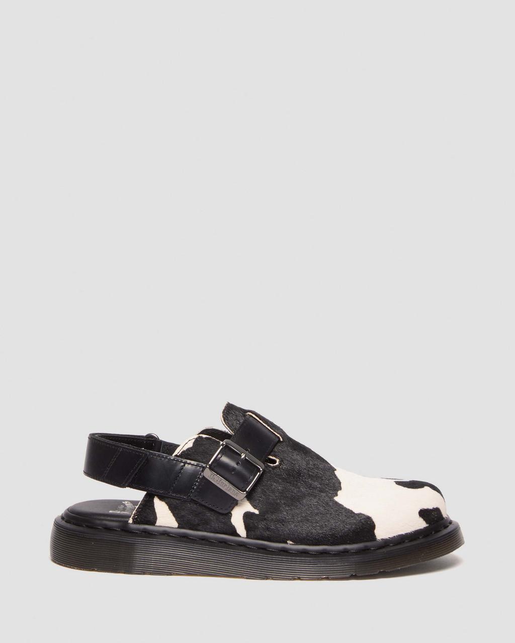 Mulas Dr Martens Jorge II Hair-on Animal Print Slingback Hombre Negros | 19107186