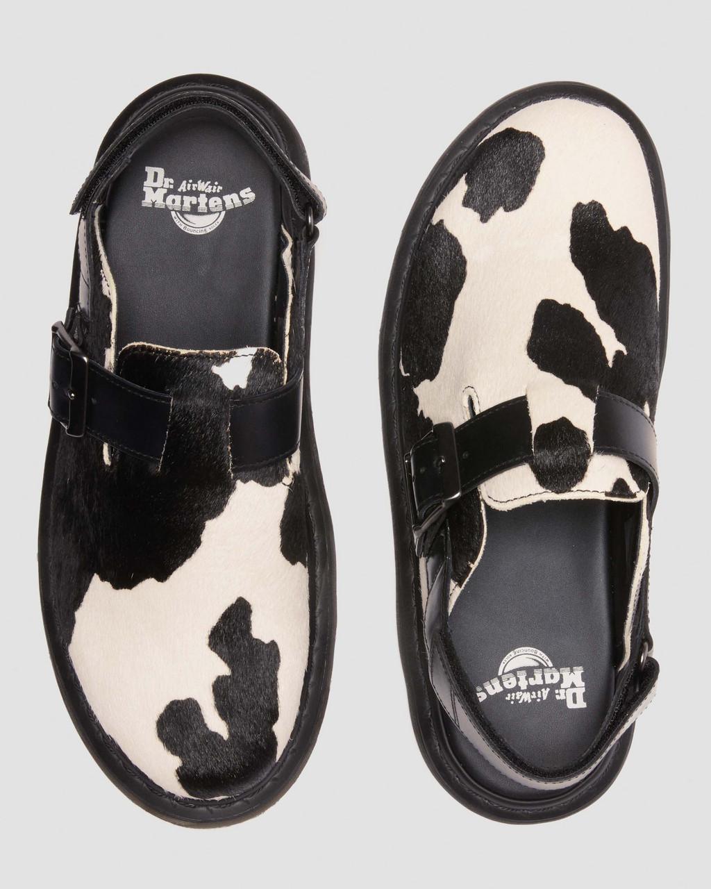 Mulas Dr Martens Jorge II Hair-on Animal Print Slingback Hombre Negros | 19107186