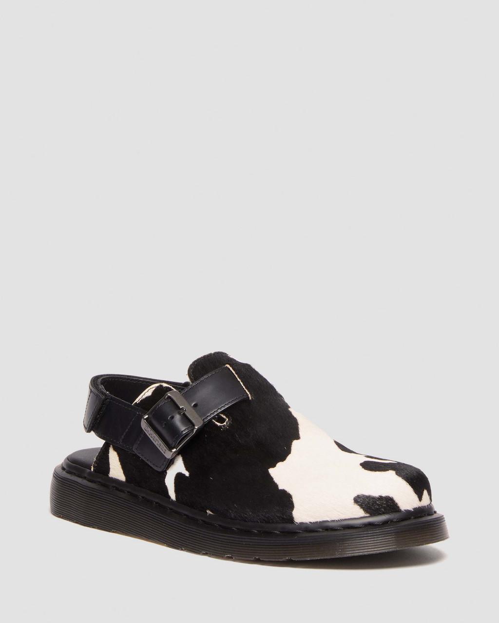 Mulas Dr Martens Jorge II Hair-on Animal Print Slingback Hombre Negros | 19107186