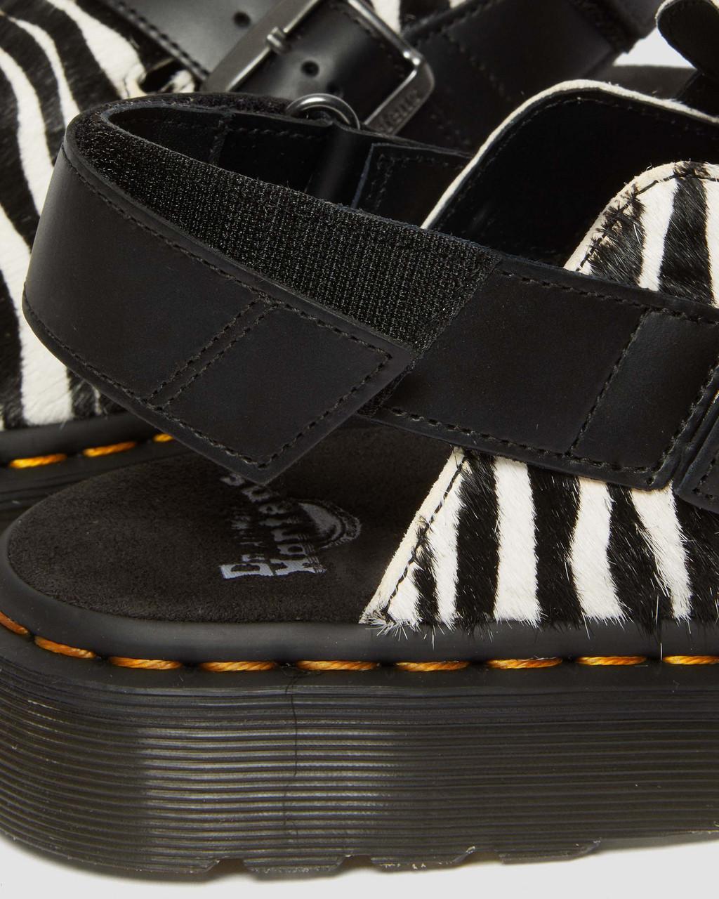 Mulas Dr Martens Jorge II Hair-on Animal Print Slingback Mujer Negros | 40967799