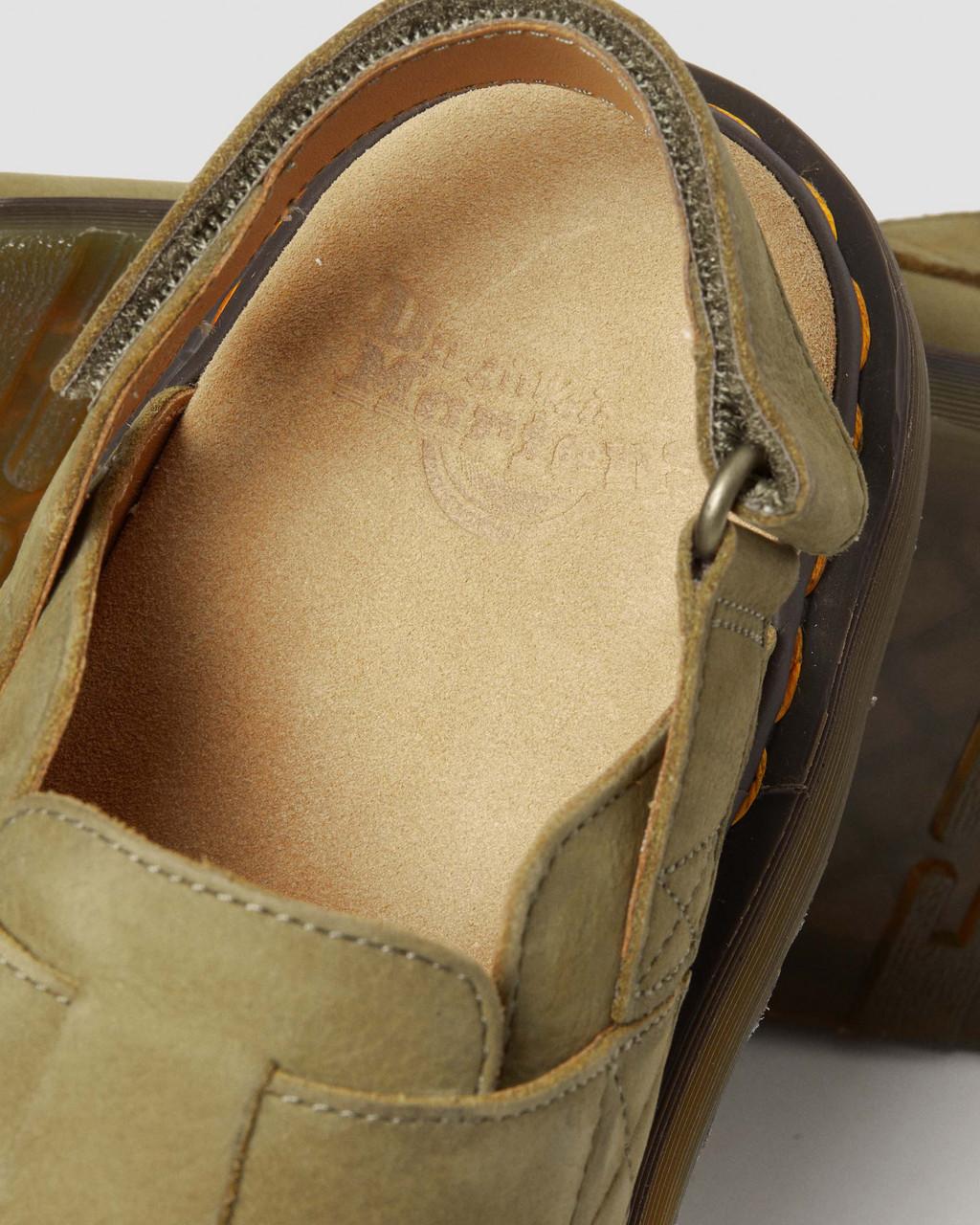 Mulas Dr Martens Jorge II Tumbled Nubuck Leather Slingback Hombre Verde Oliva | 30120852