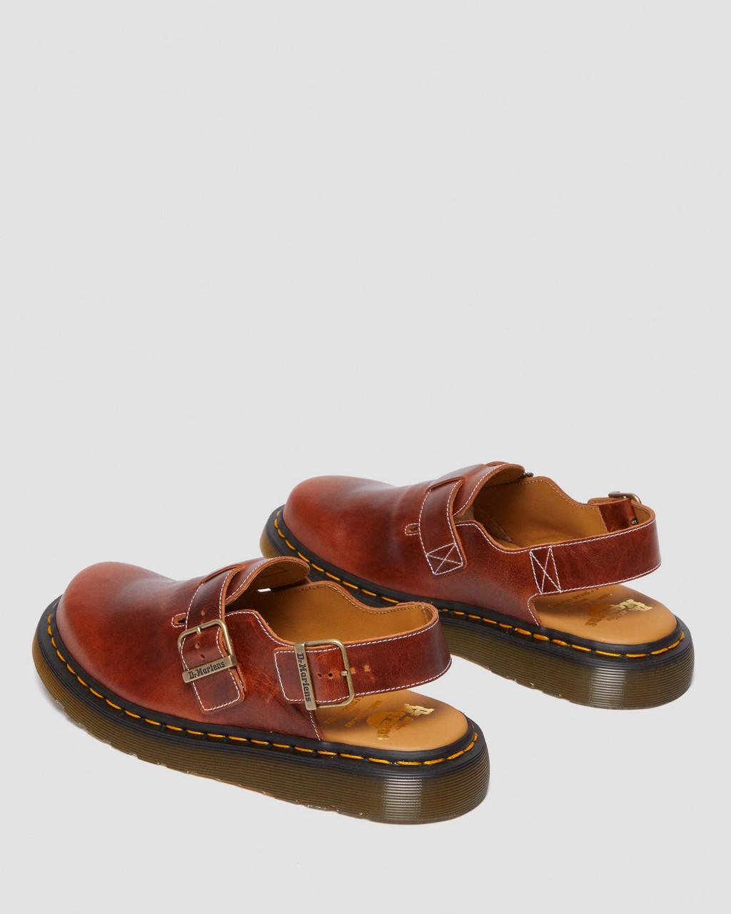 Mulas Dr Martens Jorge Made in England Classic Leather Slingback Mujer Marrom | 48529647