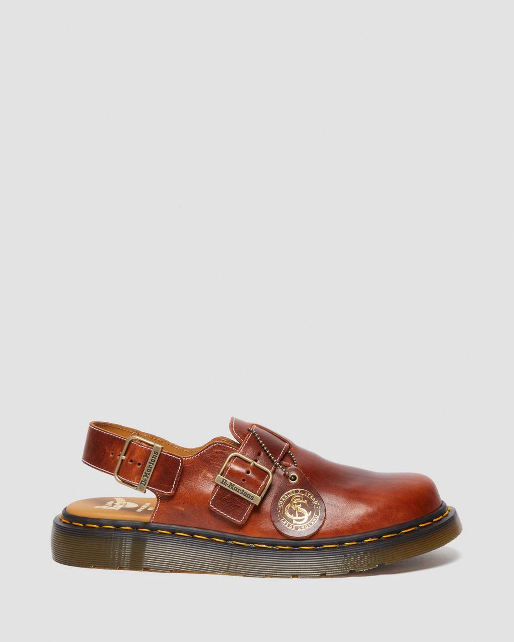 Mulas Dr Martens Jorge Made in England Classic Leather Slingback Mujer Marrom | 48529647