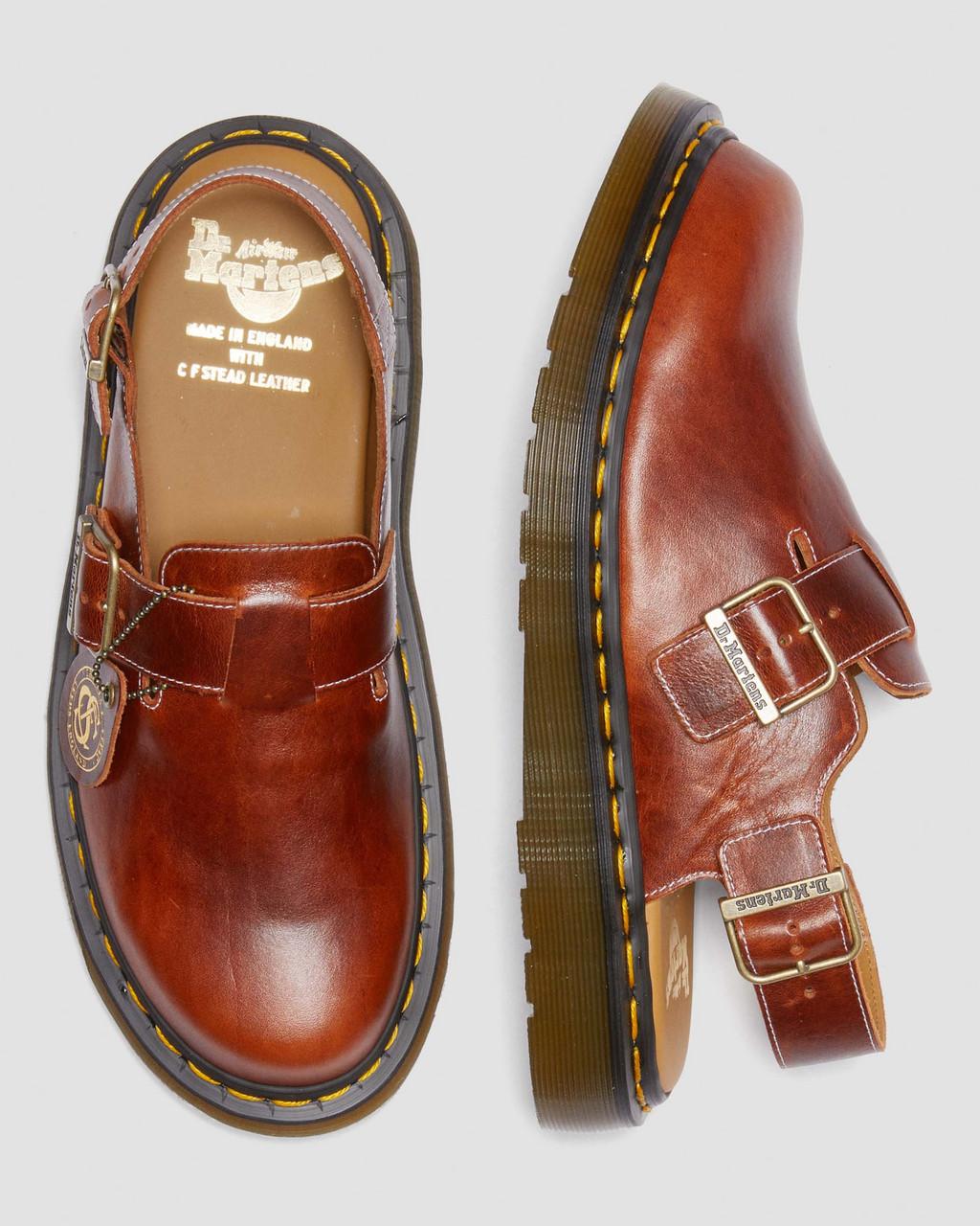 Mulas Dr Martens Jorge Made in England Classic Leather Slingback Mujer Marrom | 48529647