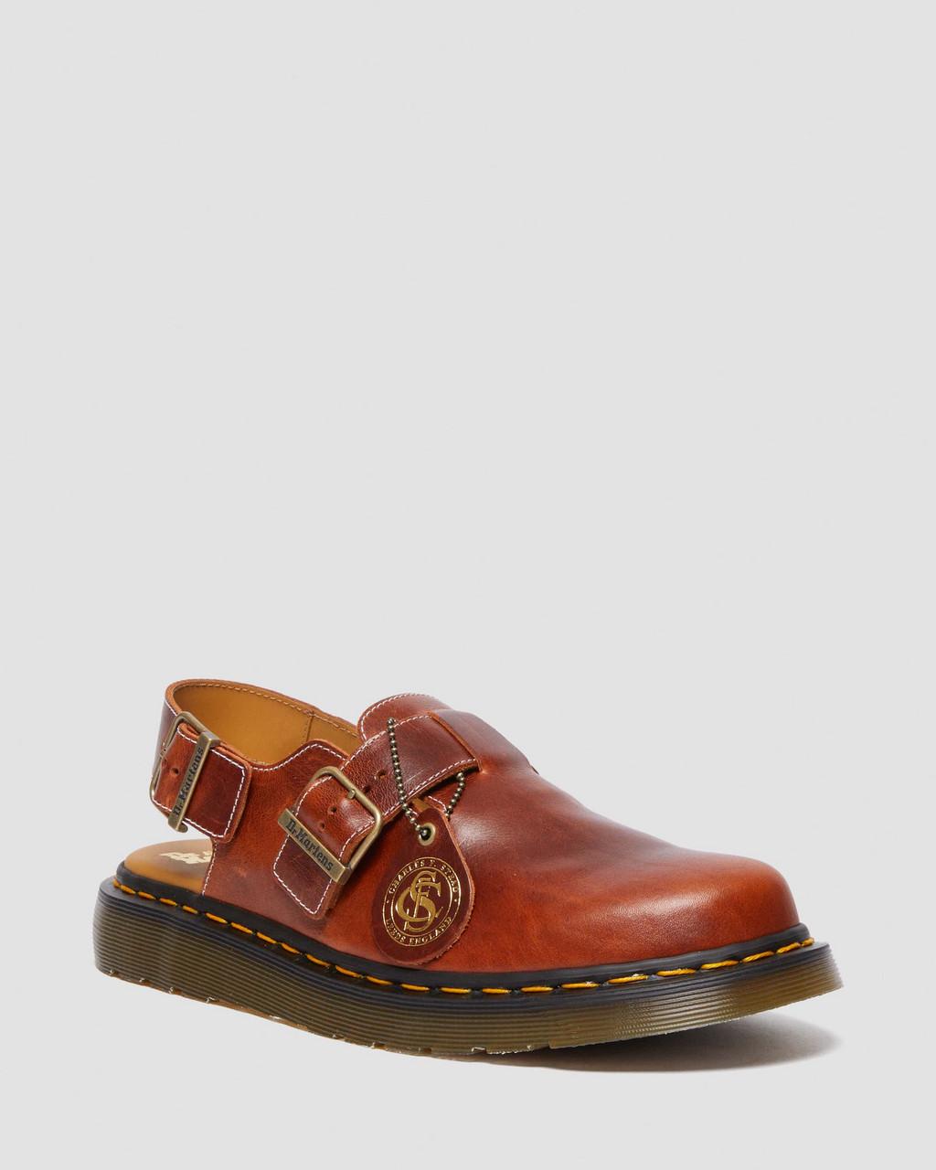 Mulas Dr Martens Jorge Made in England Classic Leather Slingback Mujer Marrom | 48529647