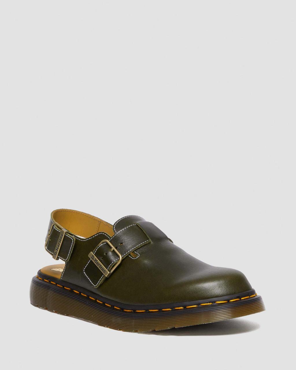 Mulas Dr Martens Jorge Made in England Classic Leather Slingback Hombre Verde Oliva | 44477864