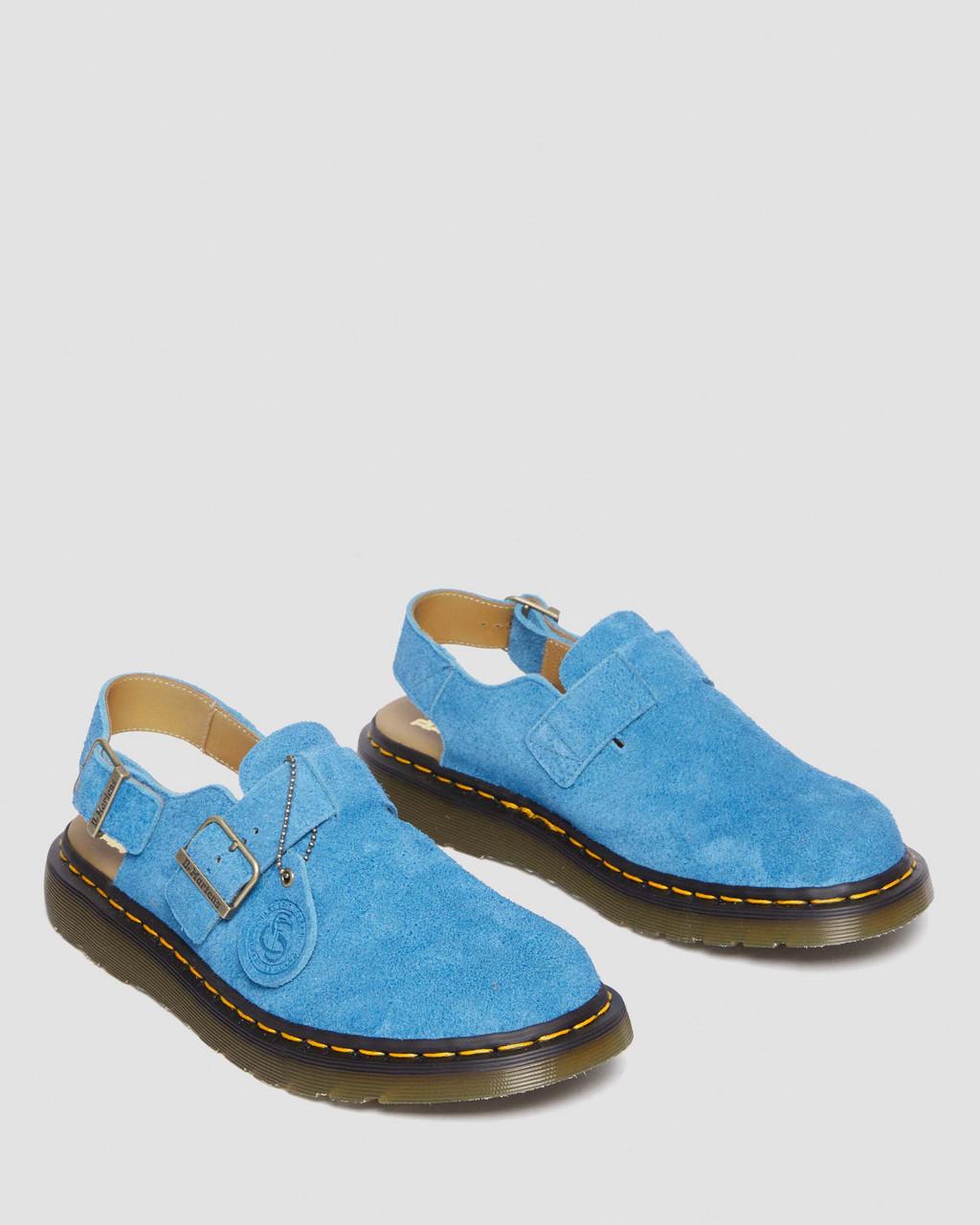Mulas Dr Martens Jorge Made in England Suede Slingback Hombre Azules | 73759180