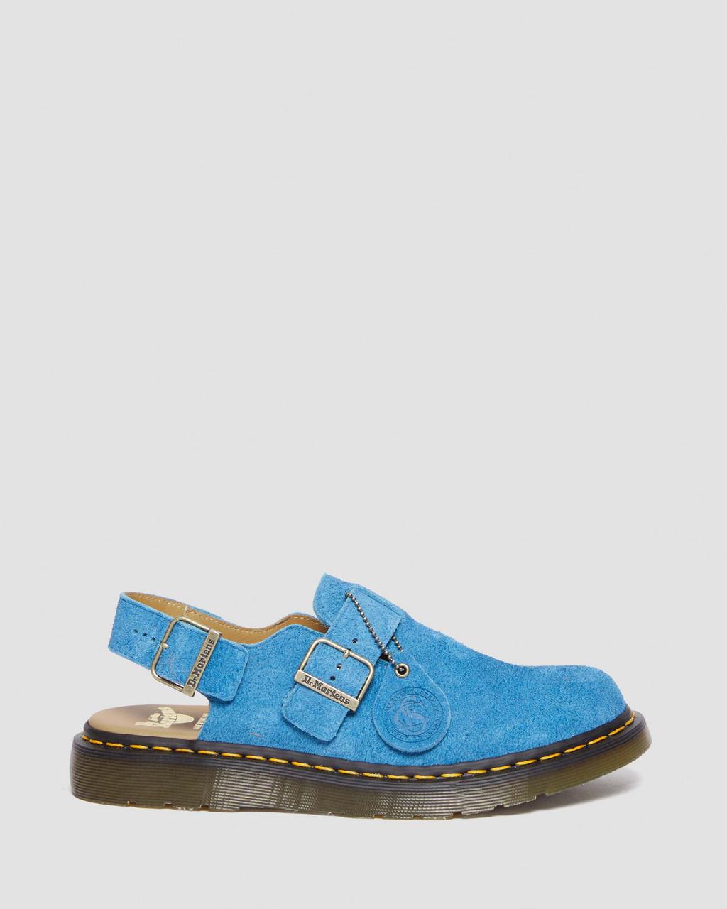 Mulas Dr Martens Jorge Made in England Suede Slingback Hombre Azules | 73759180