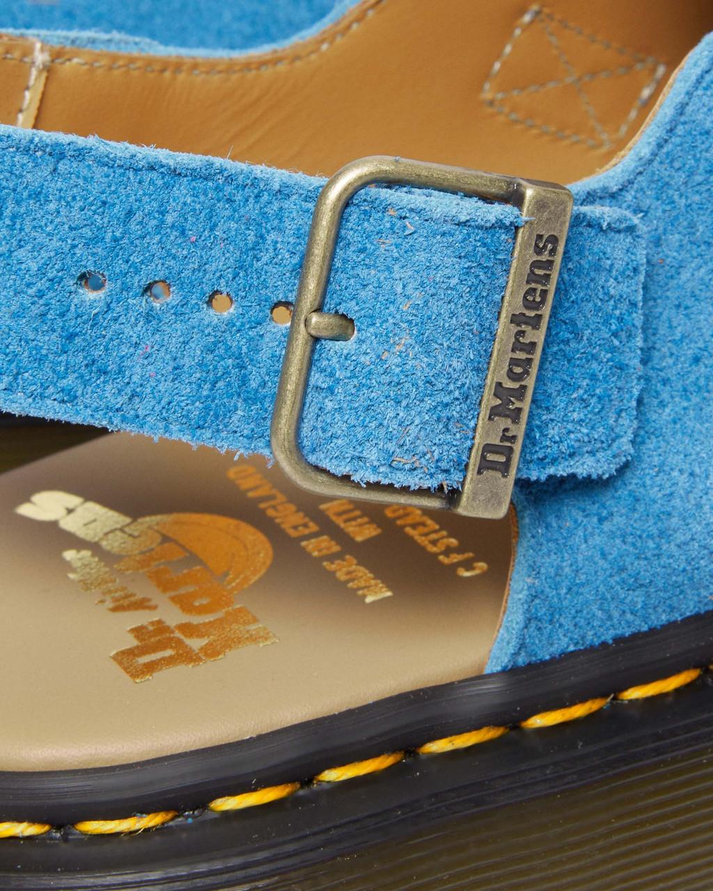 Mulas Dr Martens Jorge Made in England Suede Slingback Hombre Azules | 73759180