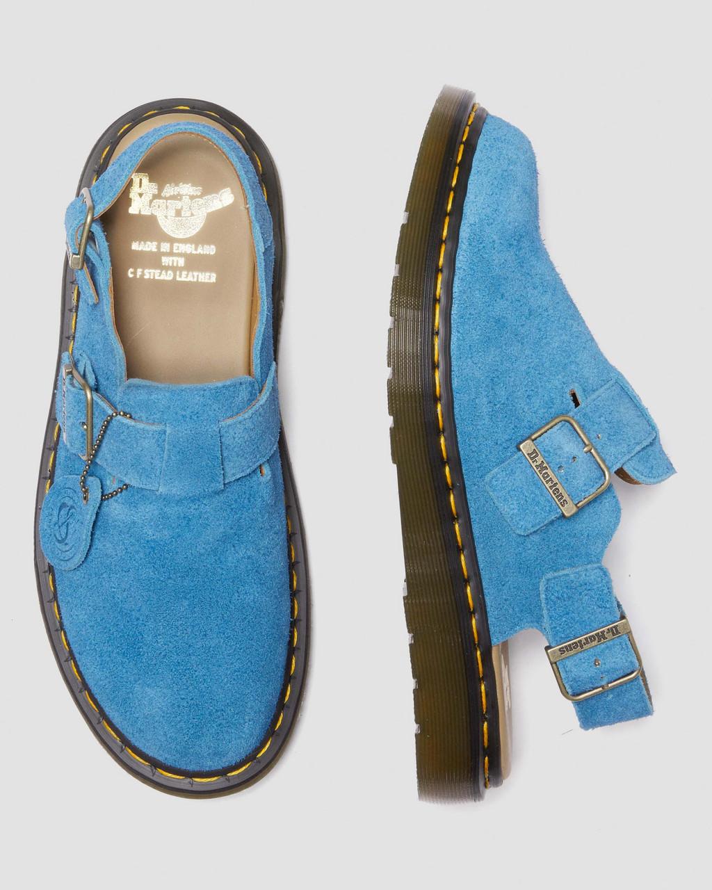 Mulas Dr Martens Jorge Made in England Suede Slingback Hombre Azules | 73759180