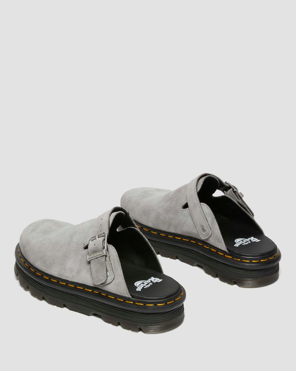 Mulas Dr Martens Zebzag Suede Slingback Platform Hombre Grises | 36830732