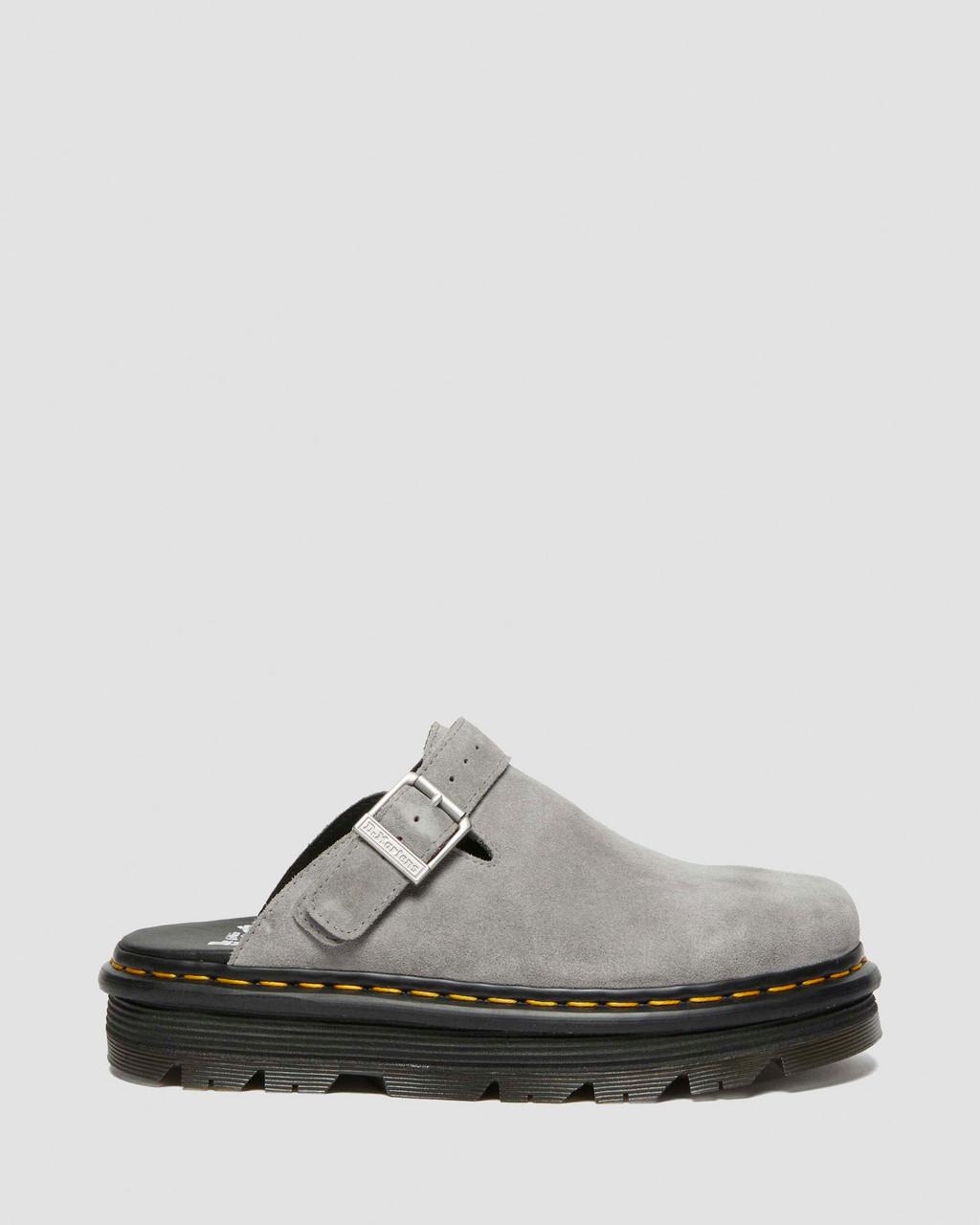 Mulas Dr Martens Zebzag Suede Slingback Platform Hombre Grises | 36830732