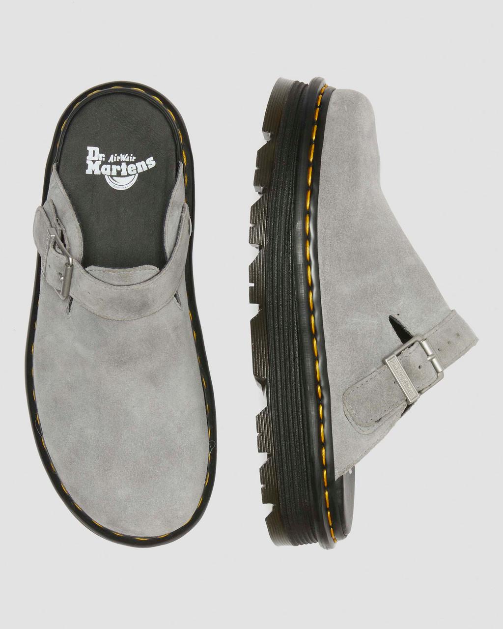 Mulas Dr Martens Zebzag Suede Slingback Platform Hombre Grises | 36830732