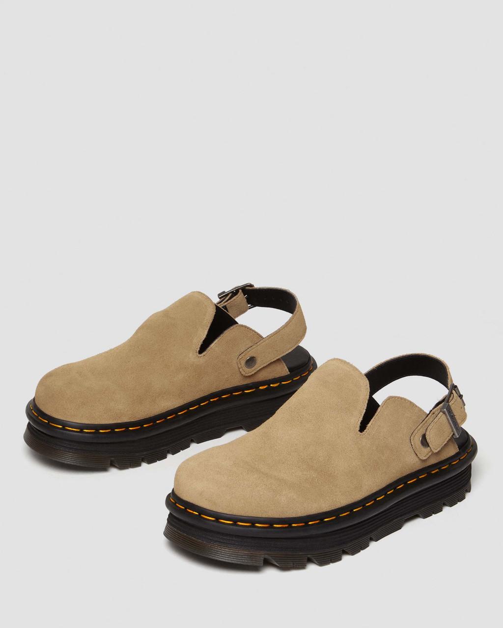 Mulas Dr Martens Zebzag Suede Slingback Platform Hombre Marrom | 58727665