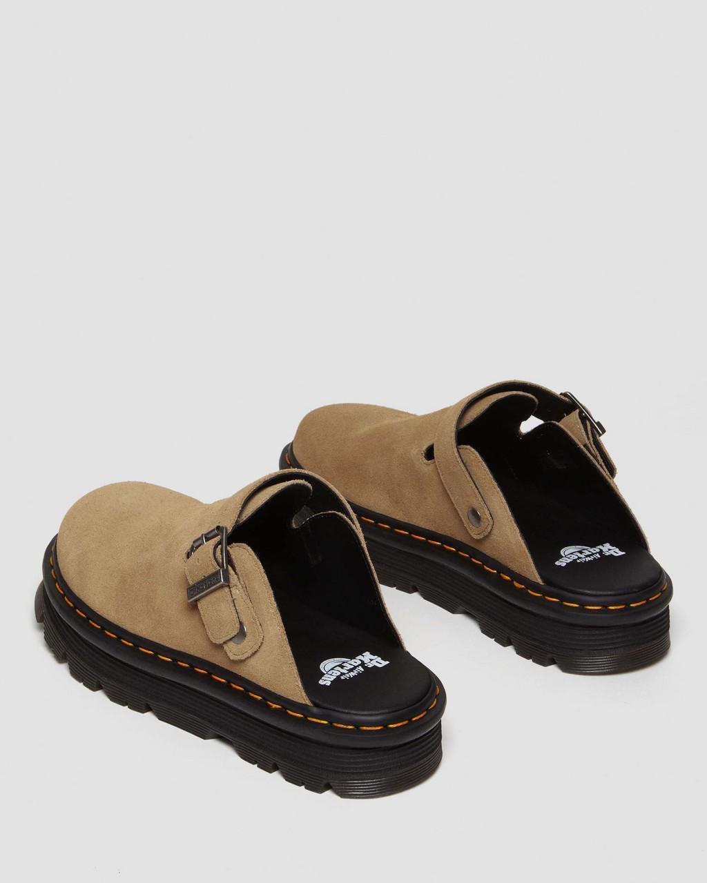 Mulas Dr Martens Zebzag Suede Slingback Platform Hombre Marrom | 58727665