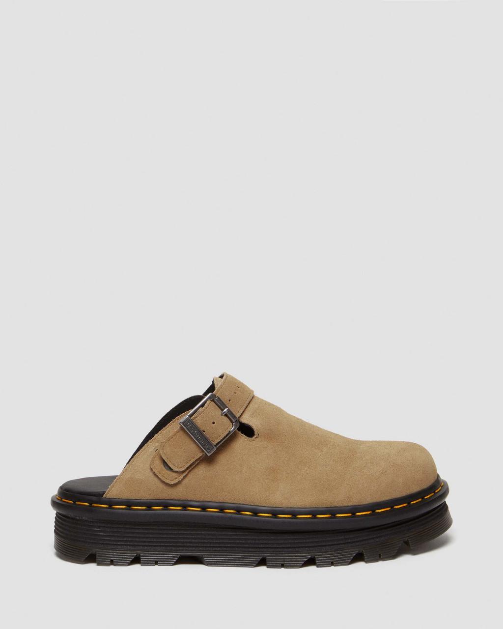 Mulas Dr Martens Zebzag Suede Slingback Platform Hombre Marrom | 58727665