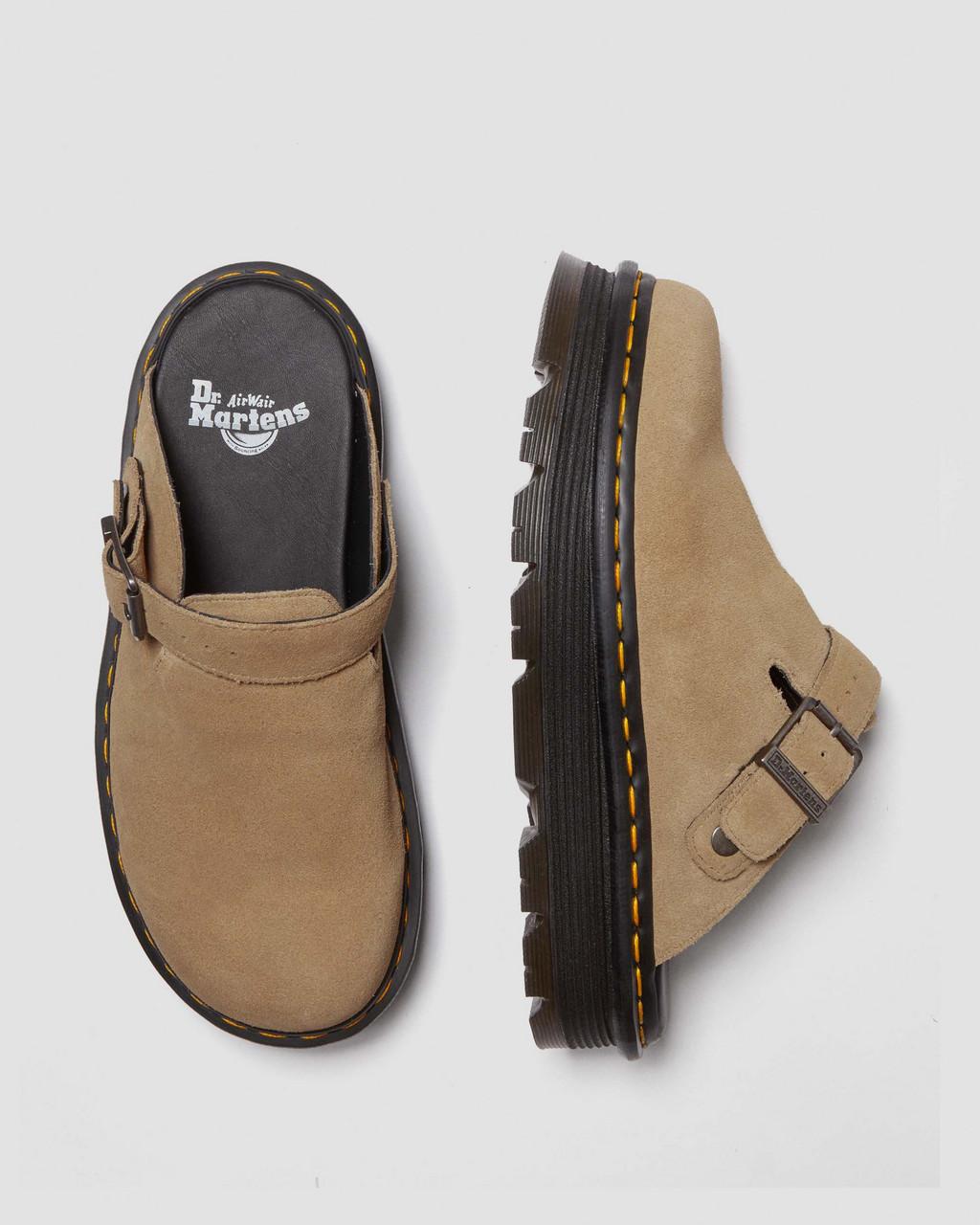 Mulas Dr Martens Zebzag Suede Slingback Platform Hombre Marrom | 58727665