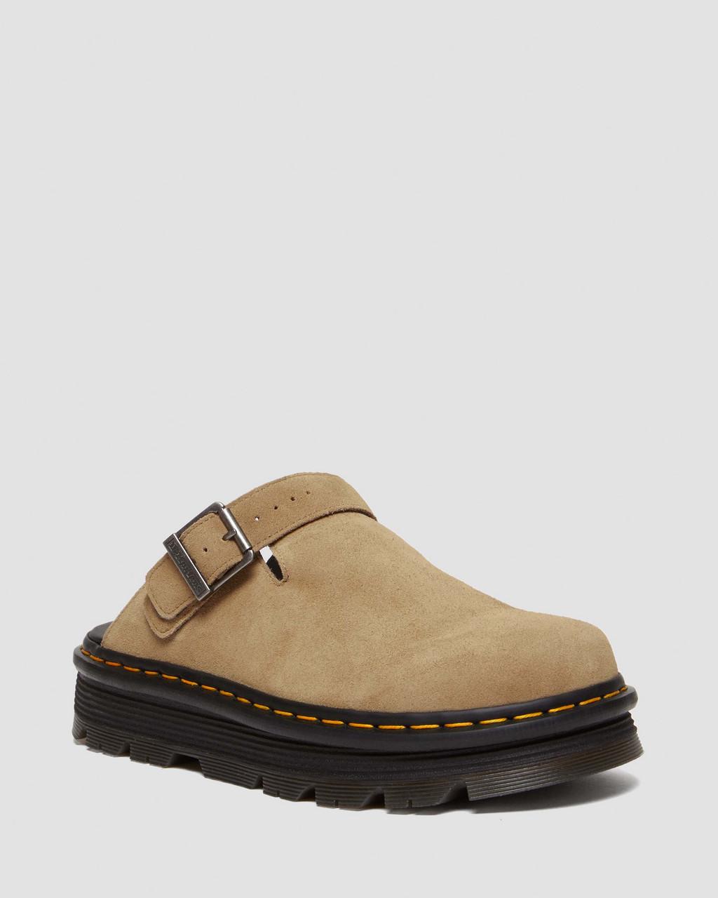 Mulas Dr Martens Zebzag Suede Slingback Platform Hombre Marrom | 58727665