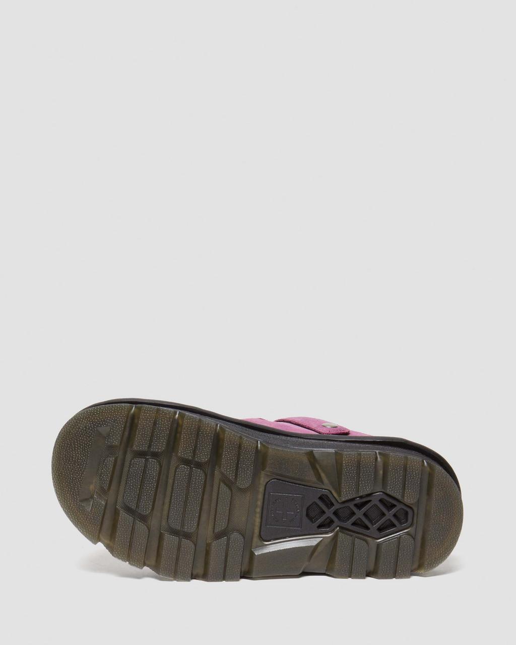 Mulas Dr Martens Zebzag Suede Slingback Platform Mujer Morados | 11626341