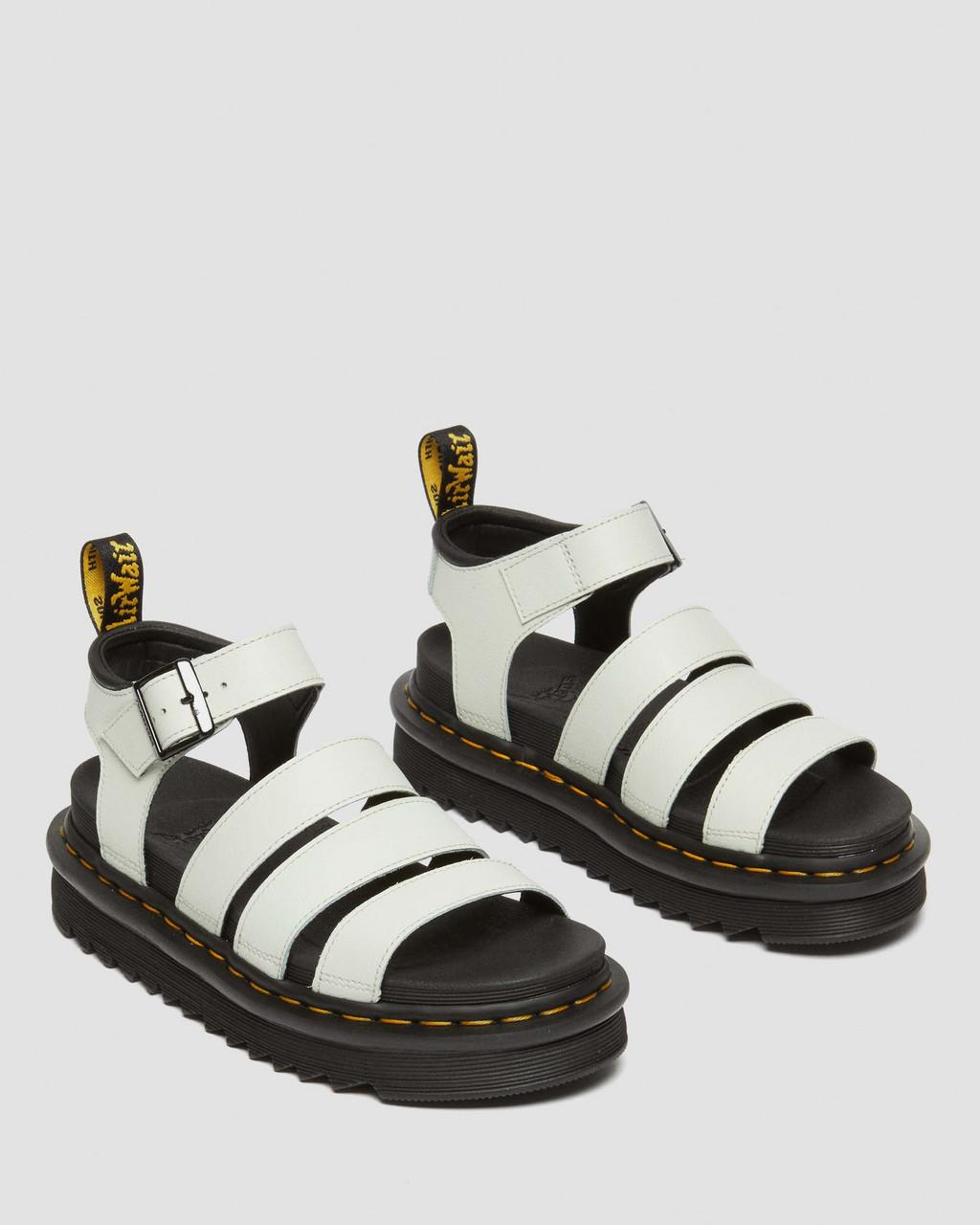 Sandalias Dr Martens Blaire Athena Leather Strap Mujer Verde Menta | 44736217