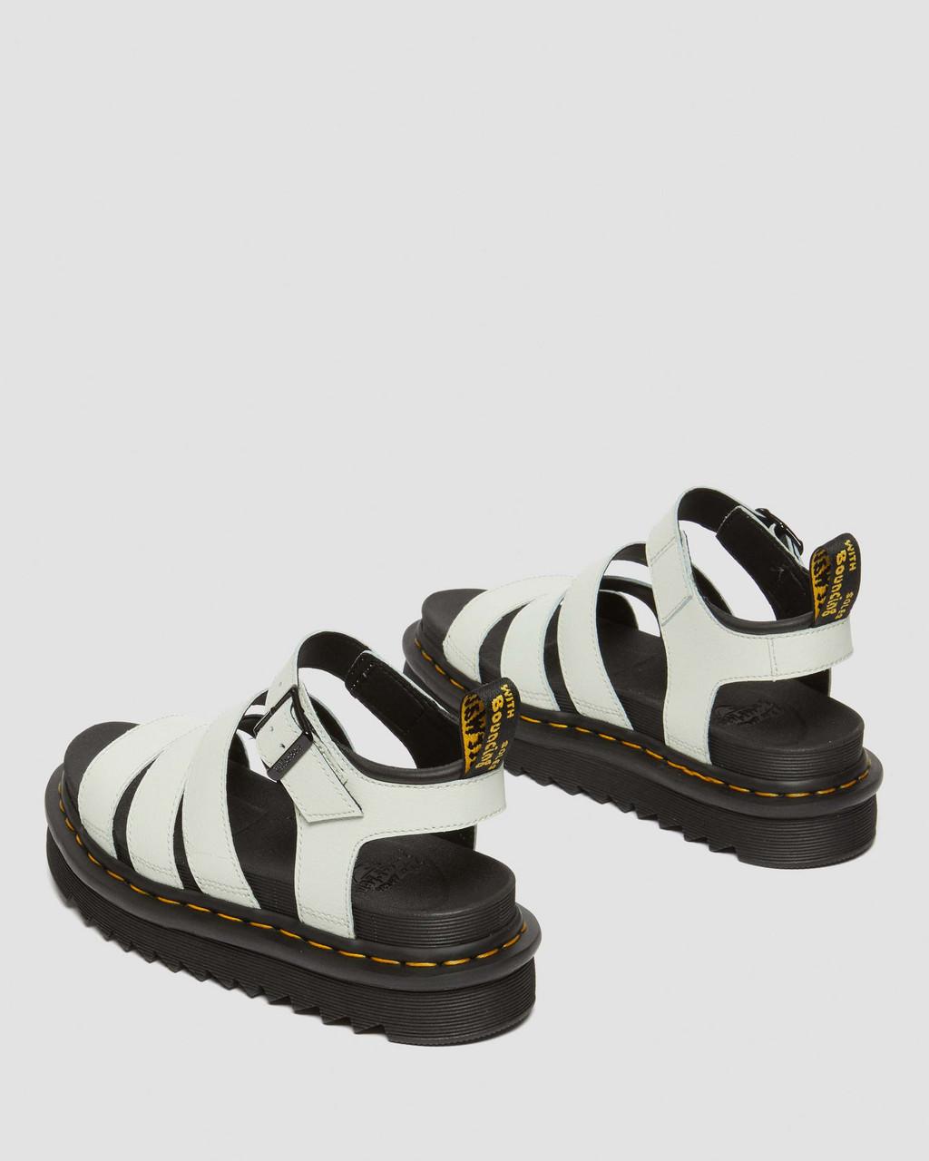Sandalias Dr Martens Blaire Athena Leather Strap Mujer Verde Menta | 44736217