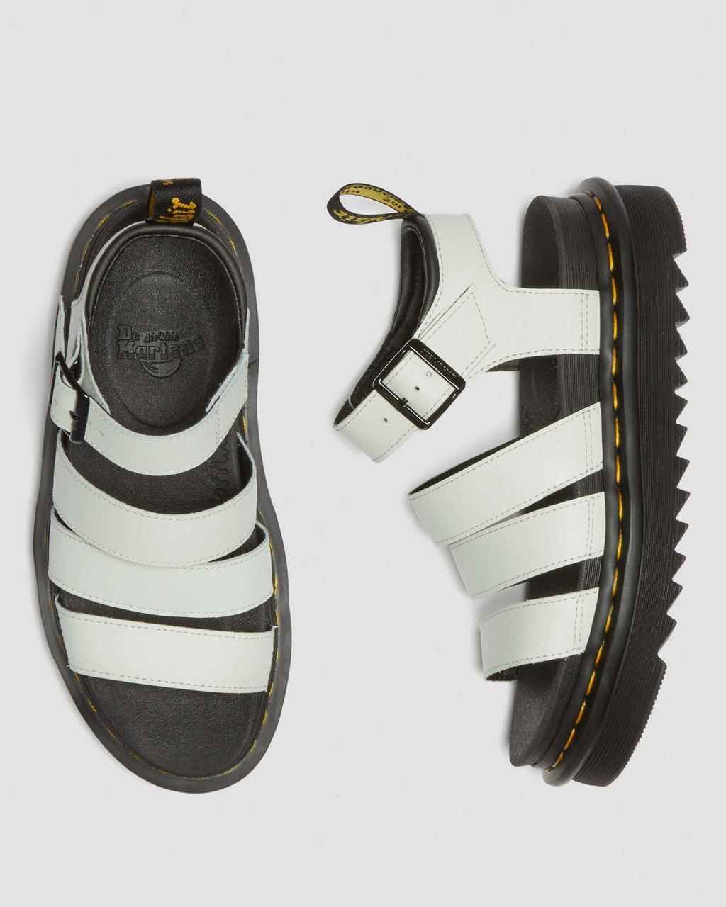 Sandalias Dr Martens Blaire Athena Leather Strap Mujer Verde Menta | 44736217