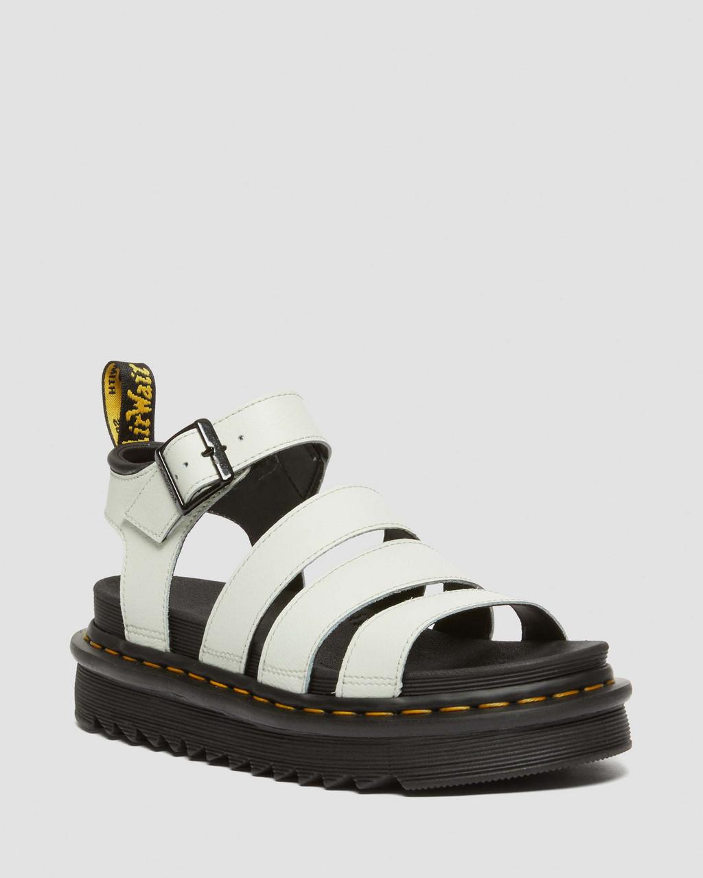 Sandalias Dr Martens Blaire Athena Leather Strap Mujer Verde Menta | 44736217