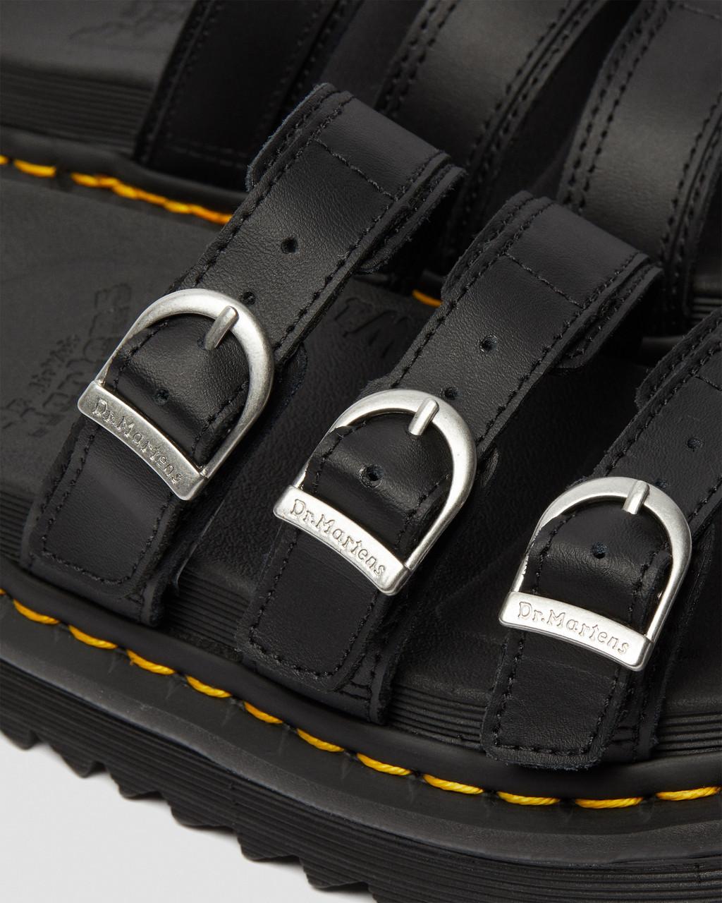 Sandalias Dr Martens Blaire Leather Slide Mujer Negros | 53520910