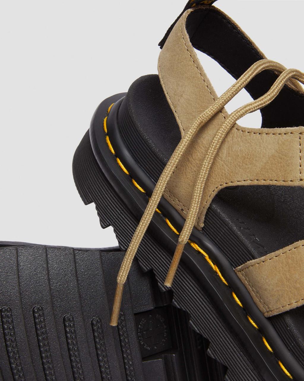 Sandalias Dr Martens Nartilla Tumbled Nubuck Leather Gladiator Mujer Marrom | 71223837