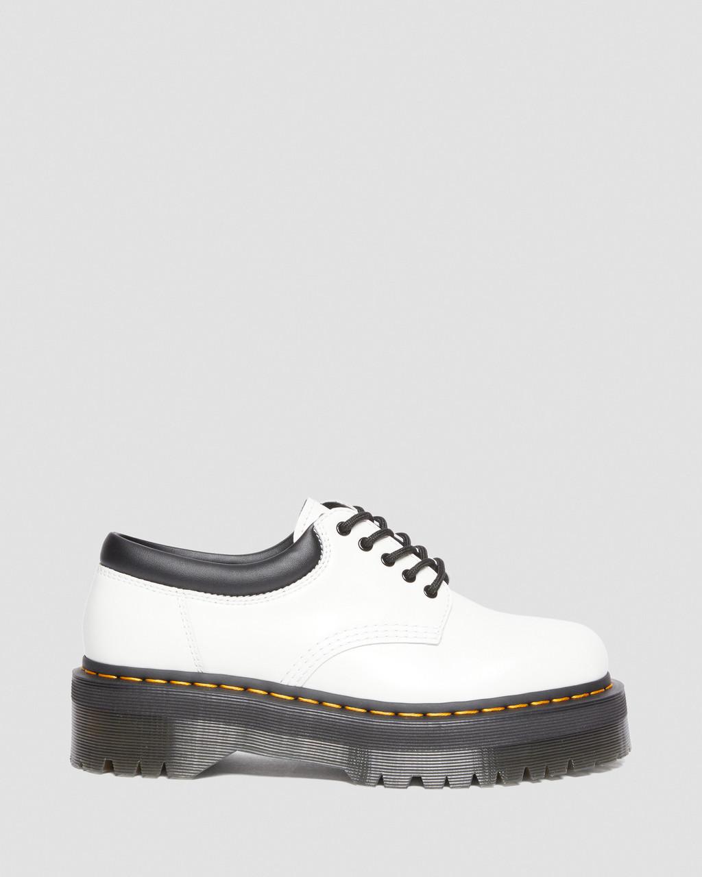 Zapatos Casual Dr Martens 8053 Leather Platform Mujer Blancos | 75279711