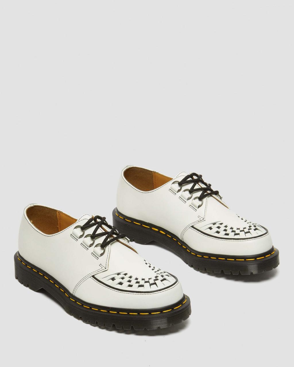 Zapatos Creepers Dr Martens Ramsey Smooth Leather Hombre Blancos | 64598028