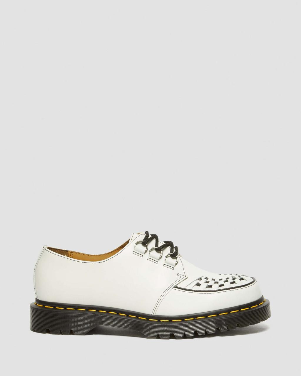 Zapatos Creepers Dr Martens Ramsey Smooth Leather Hombre Blancos | 64598028