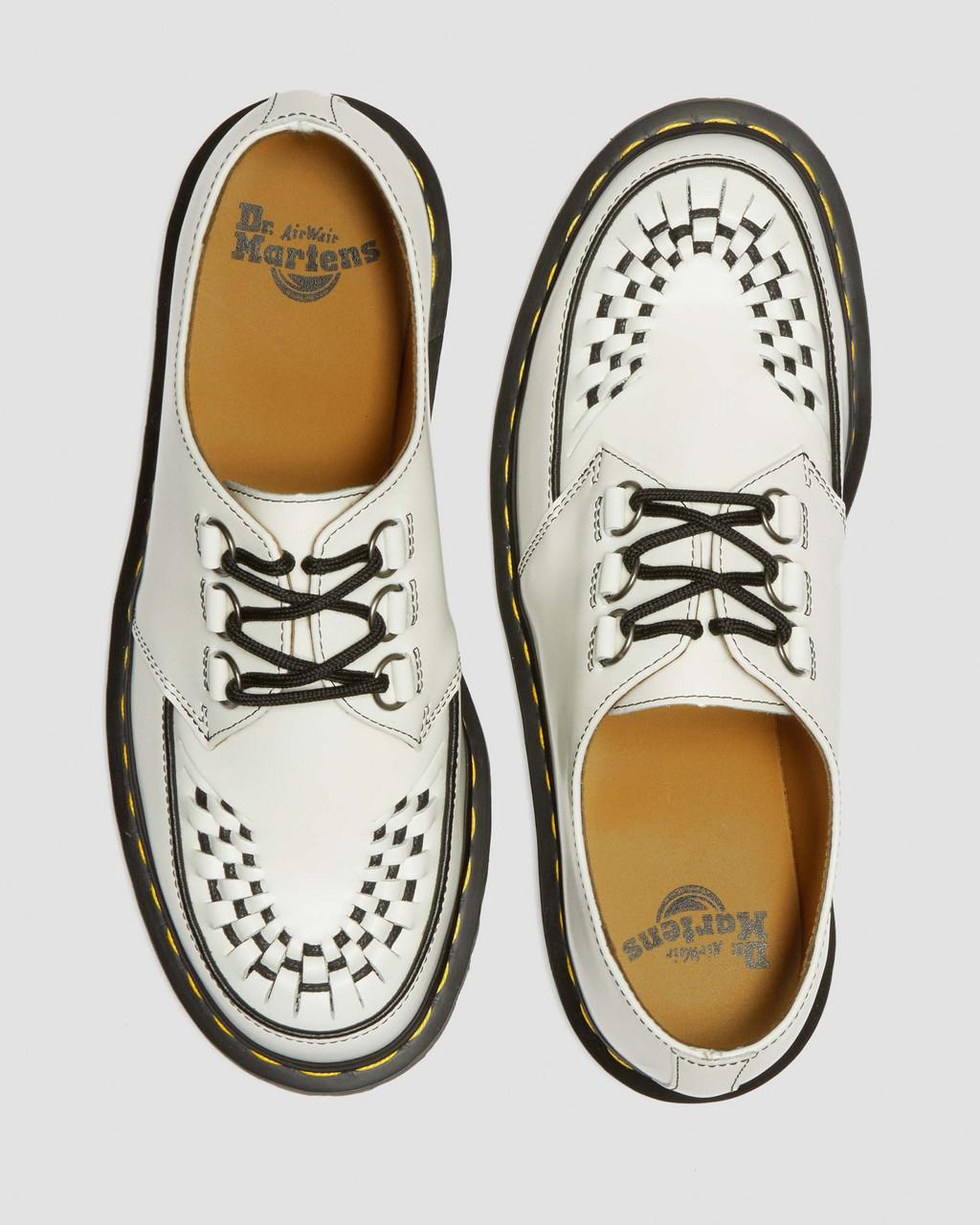 Zapatos Creepers Dr Martens Ramsey Smooth Leather Hombre Blancos | 64598028