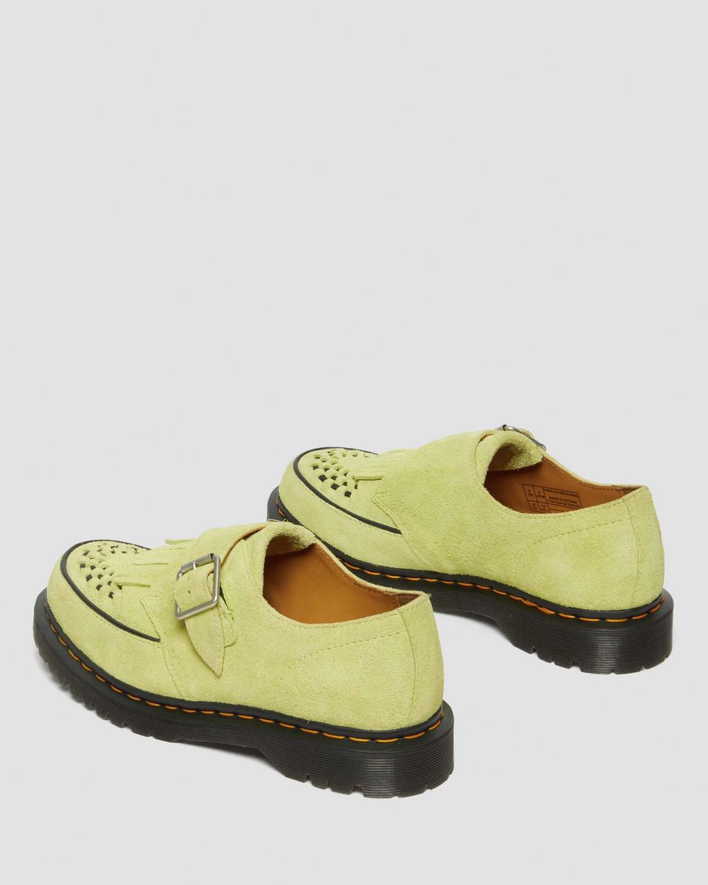Zapatos Creepers Dr Martens Ramsey Suede Kiltie Buckle Mujer Verdes | 99568931
